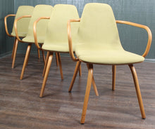 Load image into Gallery viewer, Set of 4 English Bentwood Dining Chairs by "Ton" c.1960