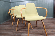 Load image into Gallery viewer, Set of 4 English Bentwood Dining Chairs by "Ton" c.1960