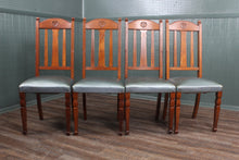 Load image into Gallery viewer, Set of Four English Oak Chairs c.1900