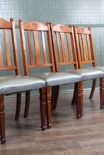 Load image into Gallery viewer, Set of Four English Oak Chairs c.1900