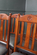 Load image into Gallery viewer, Set of Four English Oak Chairs c.1900