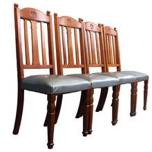 Load image into Gallery viewer, Set of Four English Oak Chairs c.1900