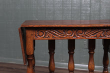 Load image into Gallery viewer, Solid Oak Dropleaf Table c.1920
