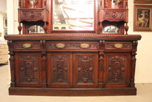 Load image into Gallery viewer, Superb English Mahogany Mirror Backed Sideboard c.1900