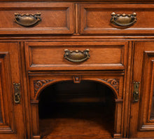 Load image into Gallery viewer, Fantastic English Oak Mirrored Sideboard - The Barn Antiques