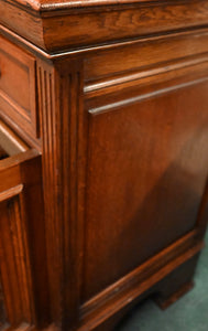 Fantastic English Oak Mirrored Sideboard - The Barn Antiques