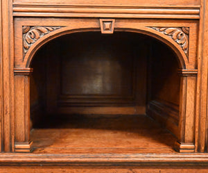 Fantastic English Oak Mirrored Sideboard - The Barn Antiques