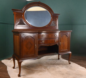 Mahogany Mirrored Sideboard - The Barn Antiques