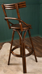 French Swivel Bar Stool - The Barn Antiques