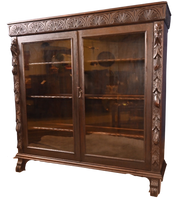 Load image into Gallery viewer, Heavily Carved French Bookcase c.1890 - The Barn Antiques