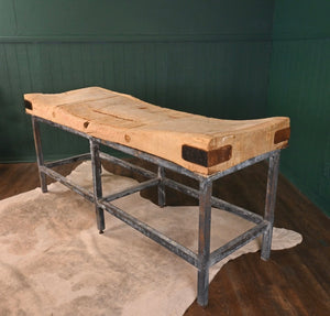 English Butcher's Chopping Block - The Barn Antiques