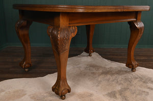 Mahogany Crank Table - The Barn Antiques