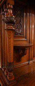 Fantastic English Oak Mirrored Sideboard - The Barn Antiques