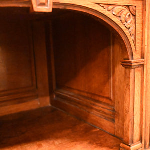 Fantastic English Oak Mirrored Sideboard - The Barn Antiques