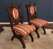 Load image into Gallery viewer, Pair of Heavily Carved Oak Chairs - The Barn Antiques