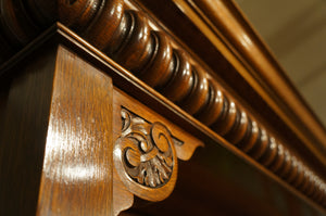 Oak Mirrored Sideboard - The Barn Antiques