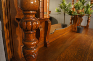 Oak Mirrored Sideboard - The Barn Antiques