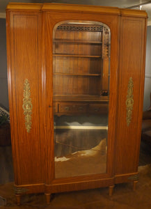 French Satin Wood Armoire - The Barn Antiques