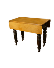 Load image into Gallery viewer, Victorian Primitive Pine Drop Leaf Table - The Barn Antiques