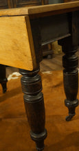 Load image into Gallery viewer, Victorian Primitive Pine Drop Leaf Table - The Barn Antiques