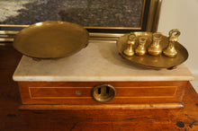 Load image into Gallery viewer, Brass and Marble Scale and Weights - The Barn Antiques