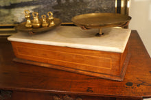 Load image into Gallery viewer, Brass and Marble Scale and Weights - The Barn Antiques