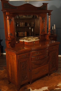 Walnut Mirrored Sideboard - The Barn Antiques