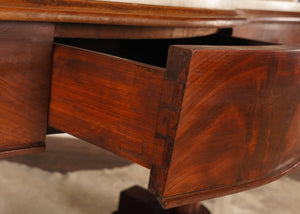 Mahogany Marble Top Console - The Barn Antiques