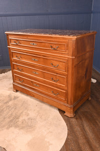 French Marble Top Chest c.1880 - The Barn Antiques