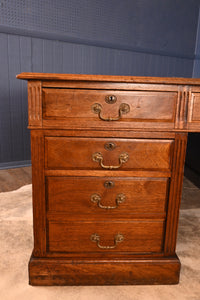 An English Mahogany Partners Desk c.1900 - The Barn Antiques