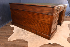 An English Mahogany Partners Desk c.1900 - The Barn Antiques