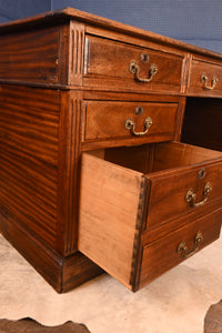 An English Mahogany Partners Desk c.1900 - The Barn Antiques