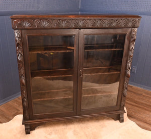 Heavily Carved French Bookcase c.1890 - The Barn Antiques