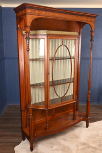 Solid Mahogany English Bookcase c.1900 - The Barn Antiques