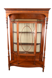 Solid Mahogany English Bookcase c.1900 - The Barn Antiques