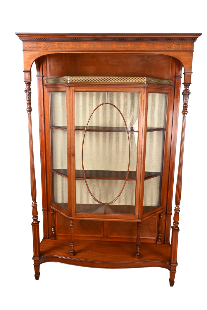 Solid Mahogany English Bookcase c.1900 - The Barn Antiques