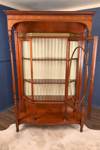 Solid Mahogany English Bookcase c.1900 - The Barn Antiques