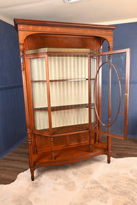 Solid Mahogany English Bookcase c.1900 - The Barn Antiques