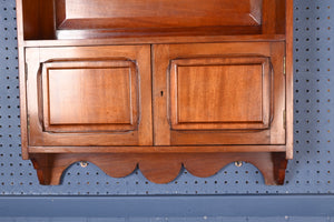 English Solid Walnut Wall Cabinet c.1900 - The Barn Antiques