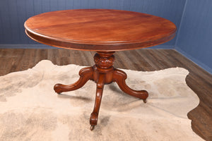 English Walnut Loo Table c.1890 - The Barn Antiques