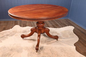 English Walnut Loo Table c.1890 - The Barn Antiques