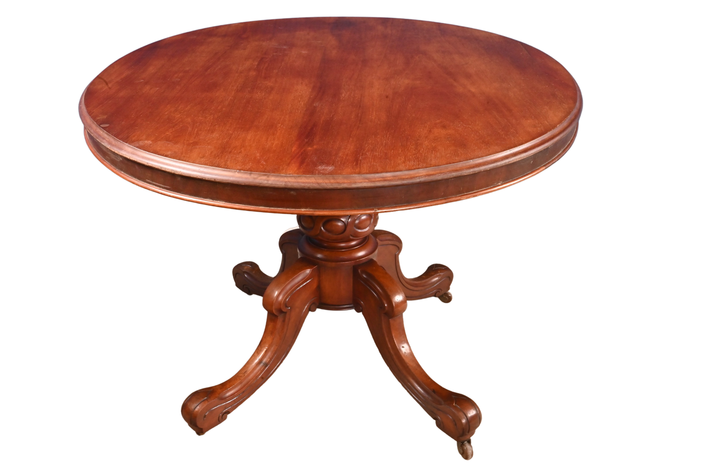 English Walnut Loo Table c.1890 - The Barn Antiques