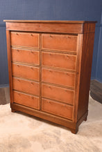 Load image into Gallery viewer, French Walnut Leathered Wellington Document Cabinet - The Barn Antiques