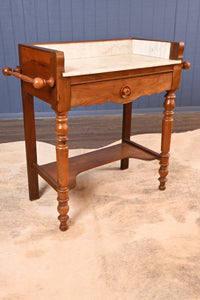 French Marble Topped Washstand c.1890 - The Barn Antiques