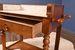 French Marble Topped Washstand c.1890 - The Barn Antiques