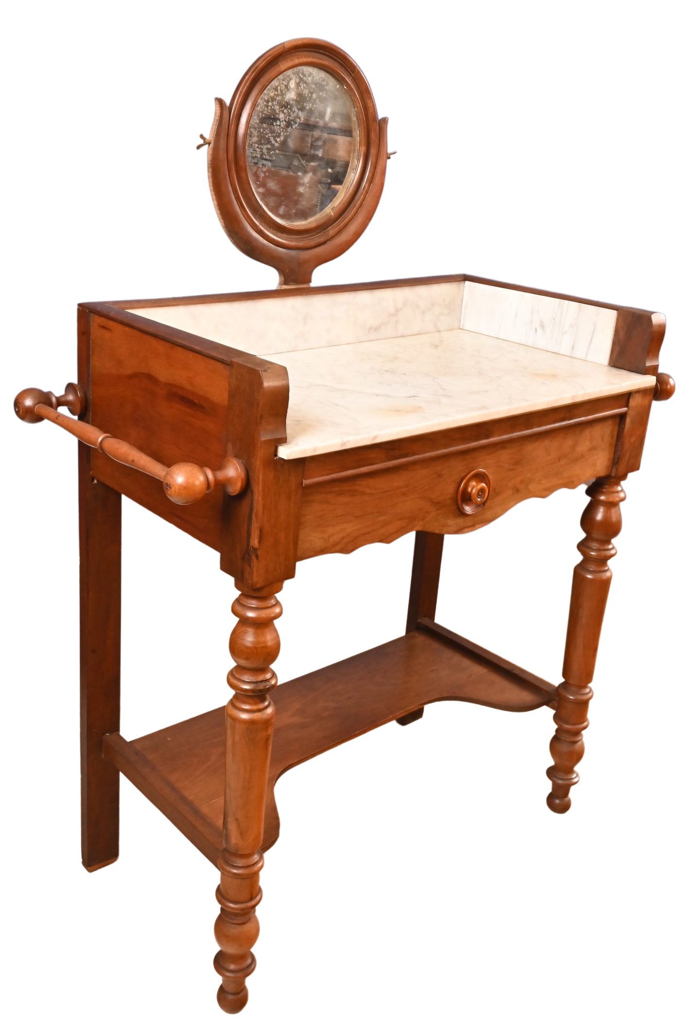 French Marble Topped Washstand c.1890 - The Barn Antiques