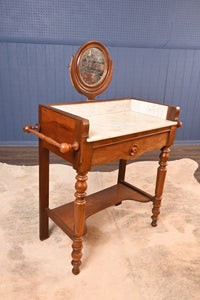 French Marble Topped Washstand c.1890 - The Barn Antiques