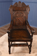 Load image into Gallery viewer, English Oak Captains Chair c.1900 - The Barn Antiques