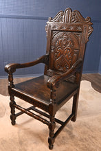 Load image into Gallery viewer, English Oak Captains Chair c.1900 - The Barn Antiques