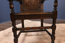 Load image into Gallery viewer, English Oak Captains Chair c.1900 - The Barn Antiques